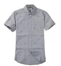 SKPR001 custom printed shirt style custom made leisure printed shirt style printed shirt design short sleeve printed shirt printed shirt shop front view